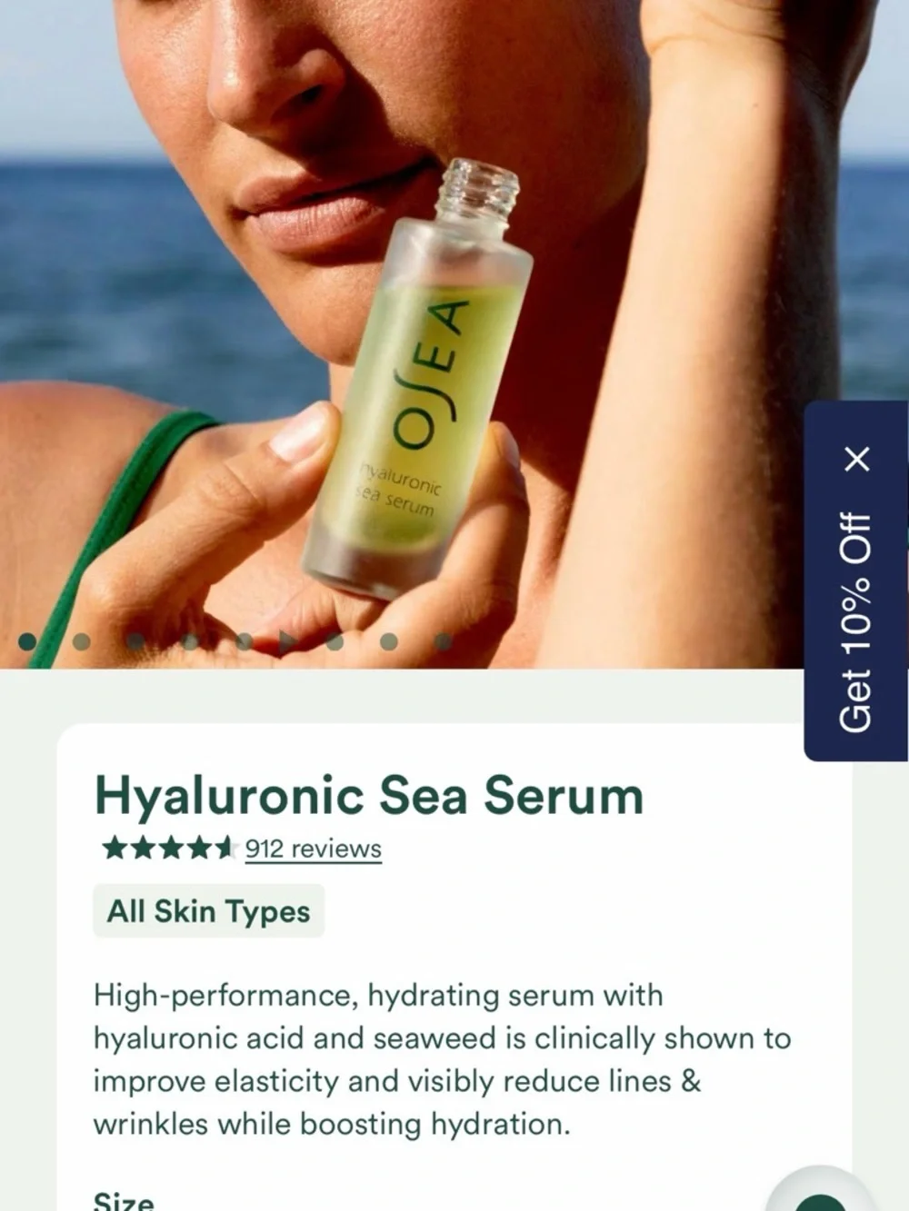 OSEA Hyaluronic Sea Serum - Hydrating Face Serum - Picture 5 of 5